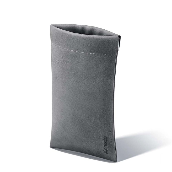 Husa pentru telefon Mcdodo, geanta, pentru accesorii, cu blocare, Stow Bag, gri