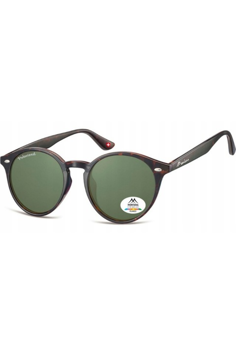 Ochelari de soare unisex, Montana, Polarizati, Maro, Marime Universala
