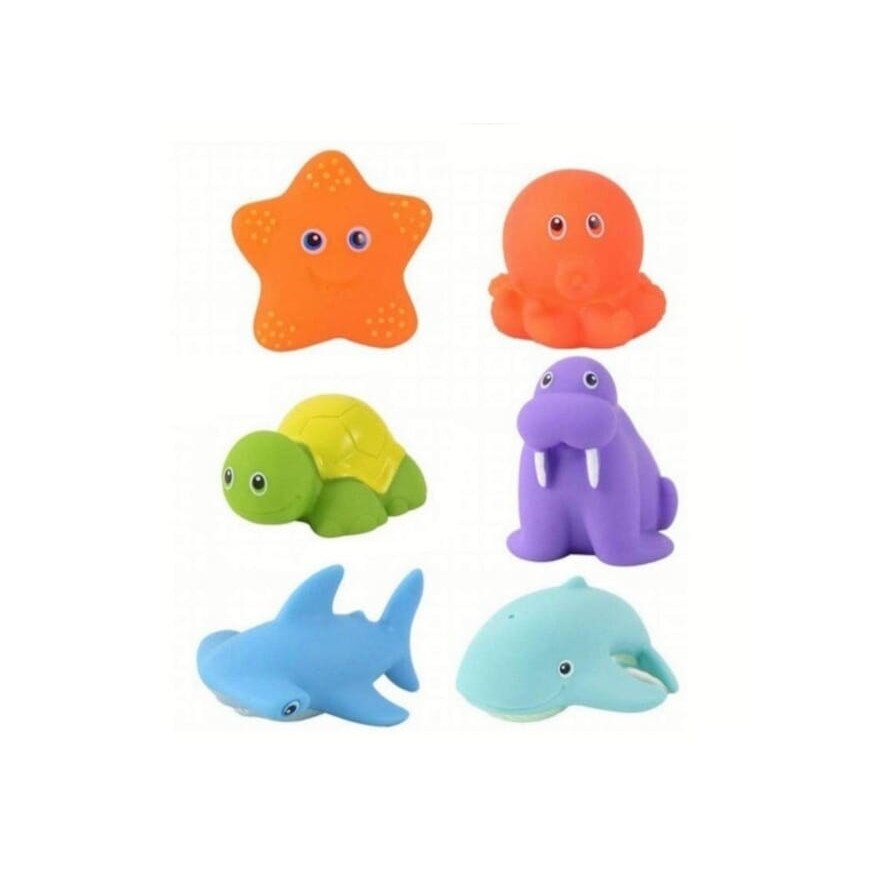 6Pcs Детски играчки за баня Играчки за улов на риба Риболовни