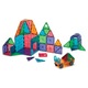 Set de construit magnetic, 48 de piese, Magna-Tiles Clear Colors