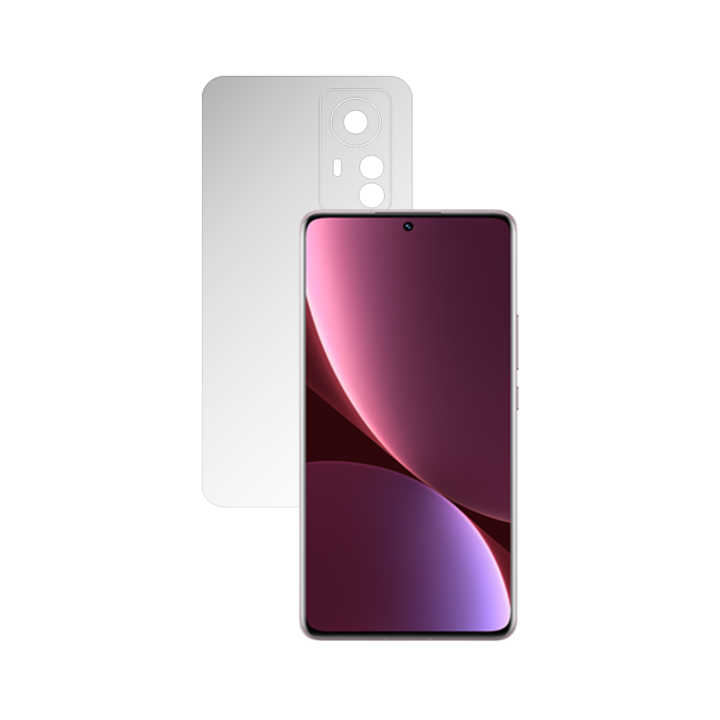 Folie Protectie Spate iSkinz pentru Xiaomi 12 Pro - Invisible Skinz Matte, Simple Cut, Siliconica Mata Anti-Amprenta, Anti-Reflex pentru Carcasa Spate, Skin Adeziv Transparent
