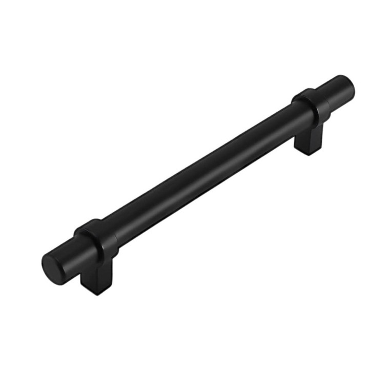 Set 4 manere mobila, Inox, 20 cm, Negru