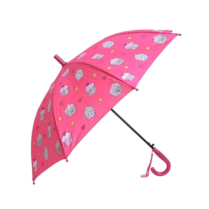 Automata vízérzékeny gyermek esernyő PAMI, U-621-347, 50 cm, 8 küllős, 50 cm, Ciklámen