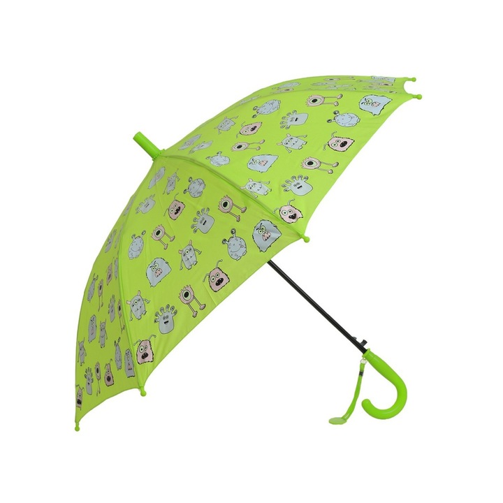Automata vízérzékeny gyermek esernyő PAMI, U-621-347, 50 cm, 8 küllős, 50 cm, Zöld