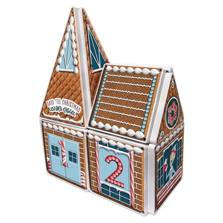 Set de construit gingerbread advent calendar Magna Tiles Structures