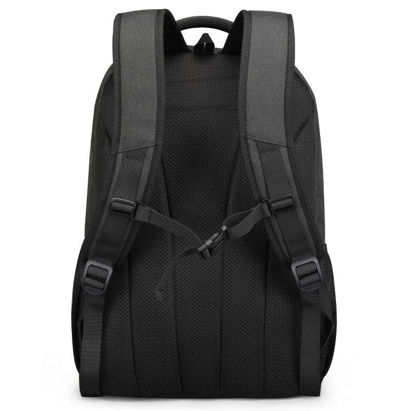 Rucsac laptop 15.6", casual, impermeabil, cu port incarcare USB, Tigernu, 45x30x15 cm, Negru