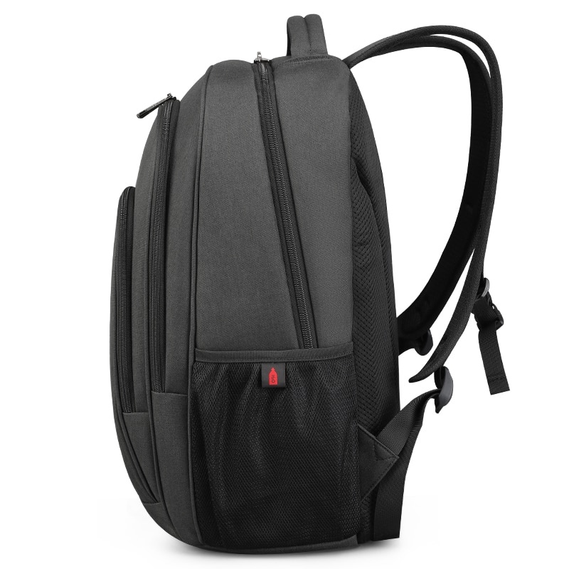 Rucsac laptop 15.6", casual, impermeabil, cu port incarcare USB, Tigernu, 45x30x15 cm, Negru