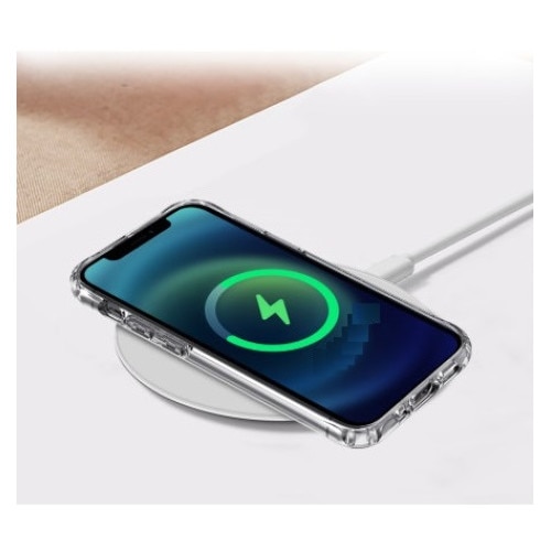 Husa din silicon de tip MagSafe compatibila cu iPhone 11, protectie camera, antialunecare, transparenta