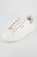 Guess, Bőr sportcipő Salerno logós részletekkel, fehér, 38