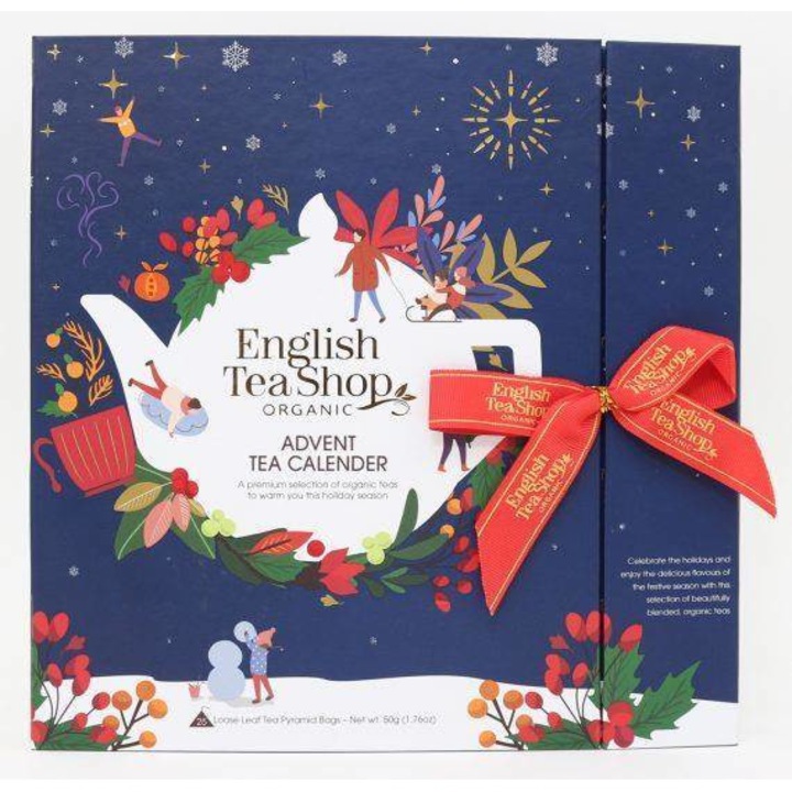 Set ceai de Craciun Calendar Advent, 25 pliculete, 50 g