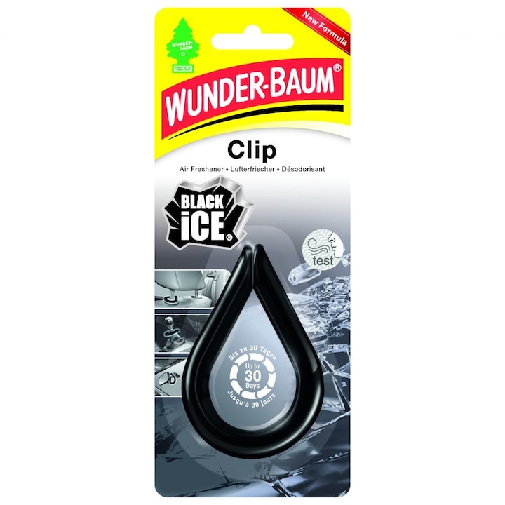 Ароматизатор за кола Wunder-Baum Clip, Black Ice