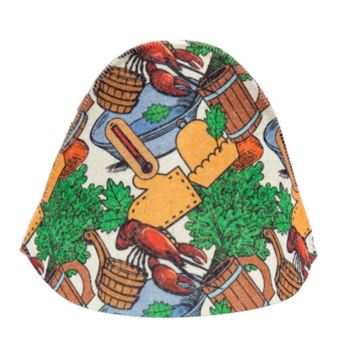 Sapca pentru sauna World of hats Lumea omului marime S - M, multicolor