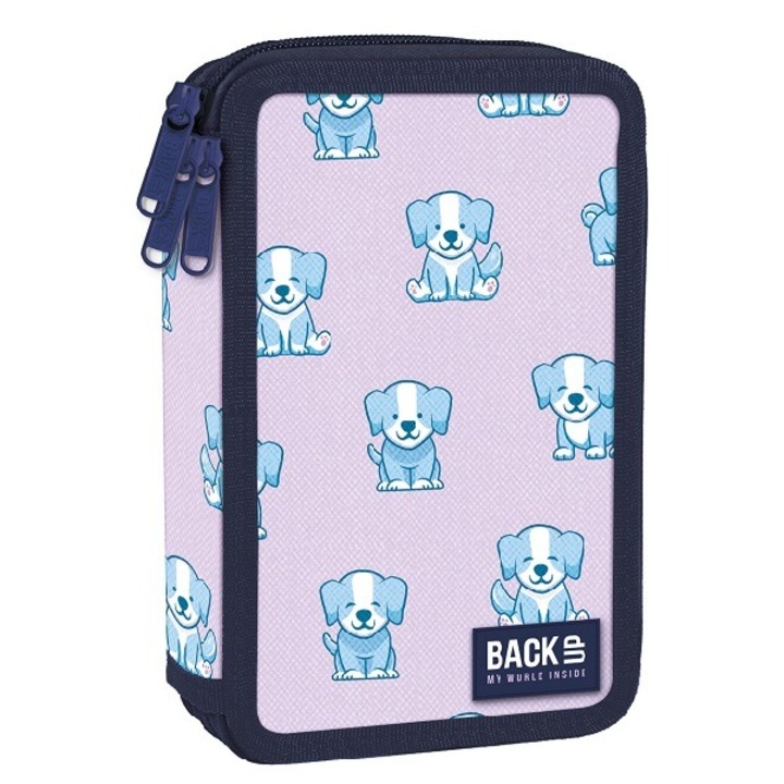 BackUp kutyás 3 emeletes tolltartó, felszerelt - Sweet Puppy