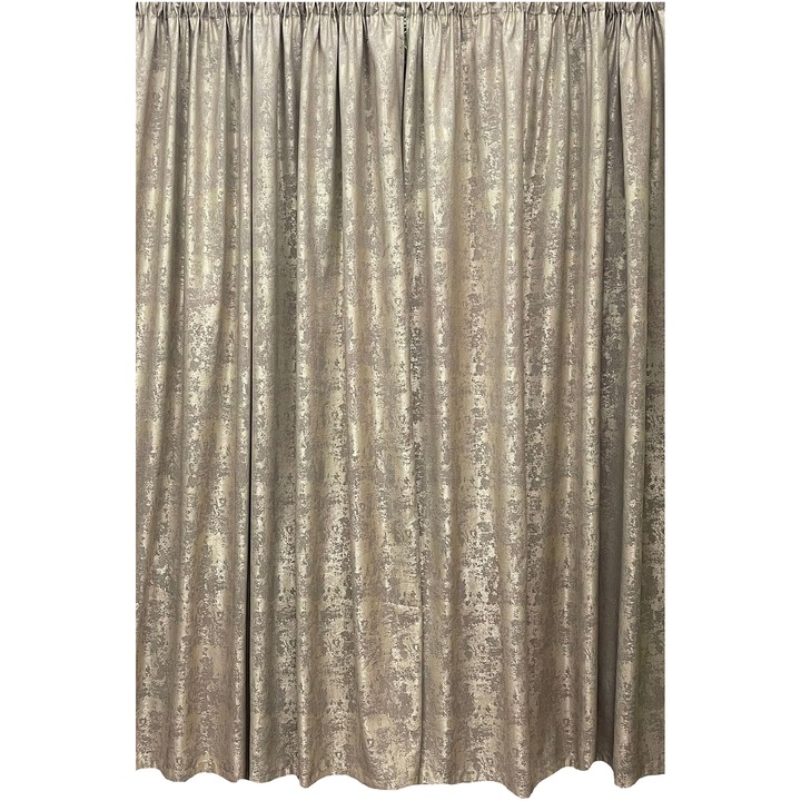 Set doua draperii semiopace, navajo beige, "Imaginaria" cu rejansa 2x140x245cm by Liz Line - D18814