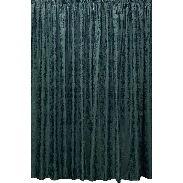 Set doua draperii semiopace, dark green, "Imaginaria" cu rejansa 2x200x245cm by Liz Line - D1912