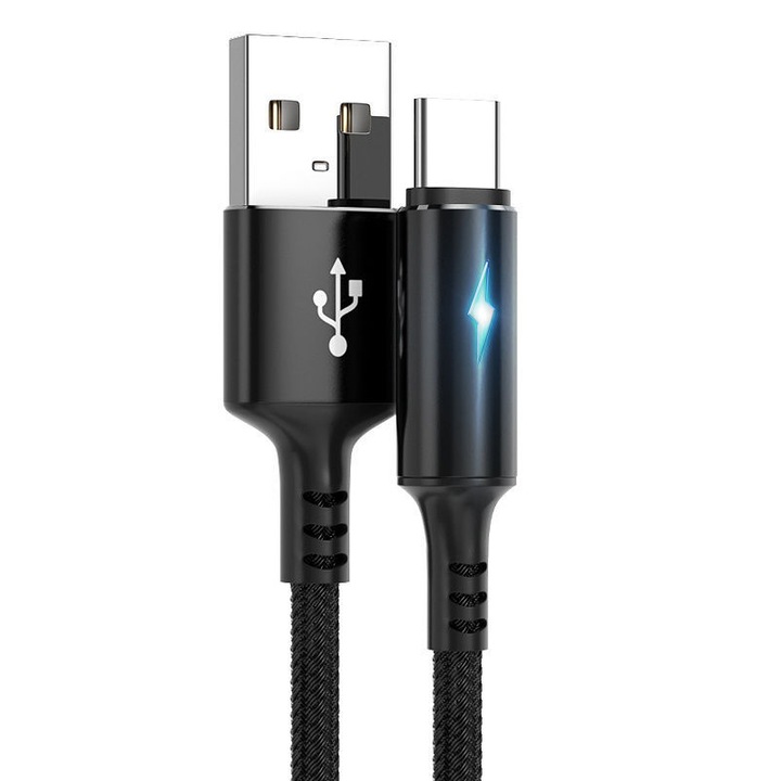 Cablu de date, USB-C/USB, 1.2m, Negru