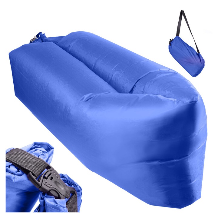 Lazy BAG SOFA ágy légágy tengerészkék 230x70cm