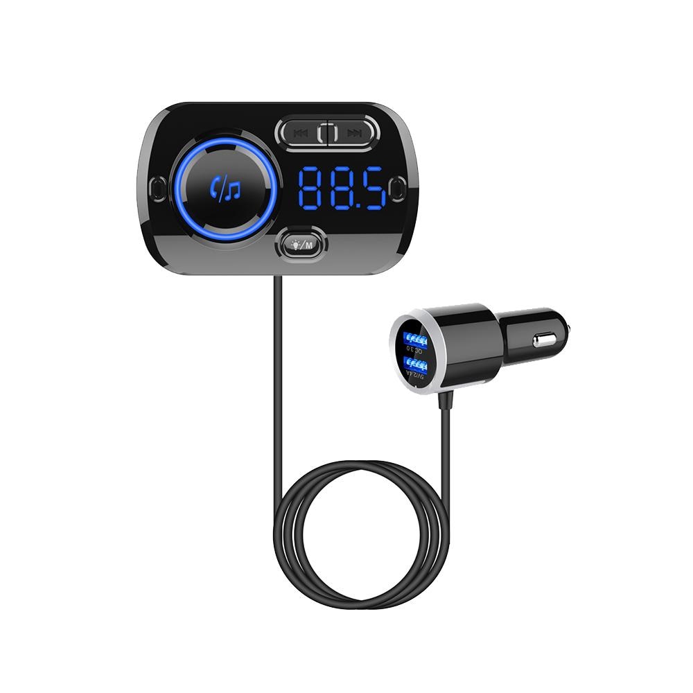 Modulator FM, Bluetooth, Car Kit Handsfree, Quick Charge QC3.0, negru