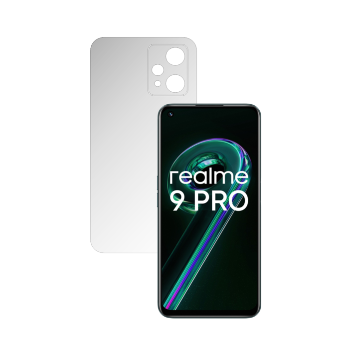 Защитен протектор за гръб iSkinz за Realme 9 5G, 9 Pro 5G - Invisible Skinz HD, Simple Cut, Ultra-Clear Silicone for the Back Case, Transparent Adhesive Skin