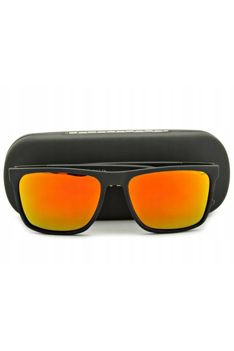 Ochelari de soare, PolarZone, Lentile polarizate, Negru/Portocaliu, Marime Universala