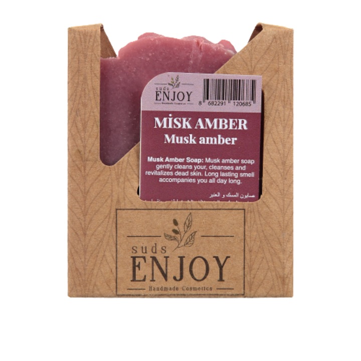 Натурален сапун, с мускус и кехлибар, Suds Enjoy, 100 гр