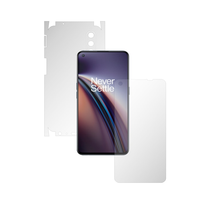 Фолио iSkinz Full Body, За OnePlus Nord CE 5G - Invisible Skinz Matte, 360 Cut, Против пръстови отпечатъци, Против отблясъци, За екран/гръб/рамка, Прозрачен