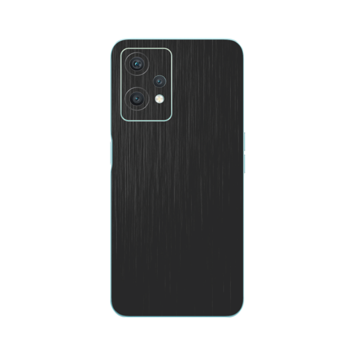 iSkinz Folie for OnePlus Nord CE 2 Lite 5G – szálcsiszolt fekete 360 vágott, teljes testet fedő tapadó bőr, hát- és oldalvédő tok