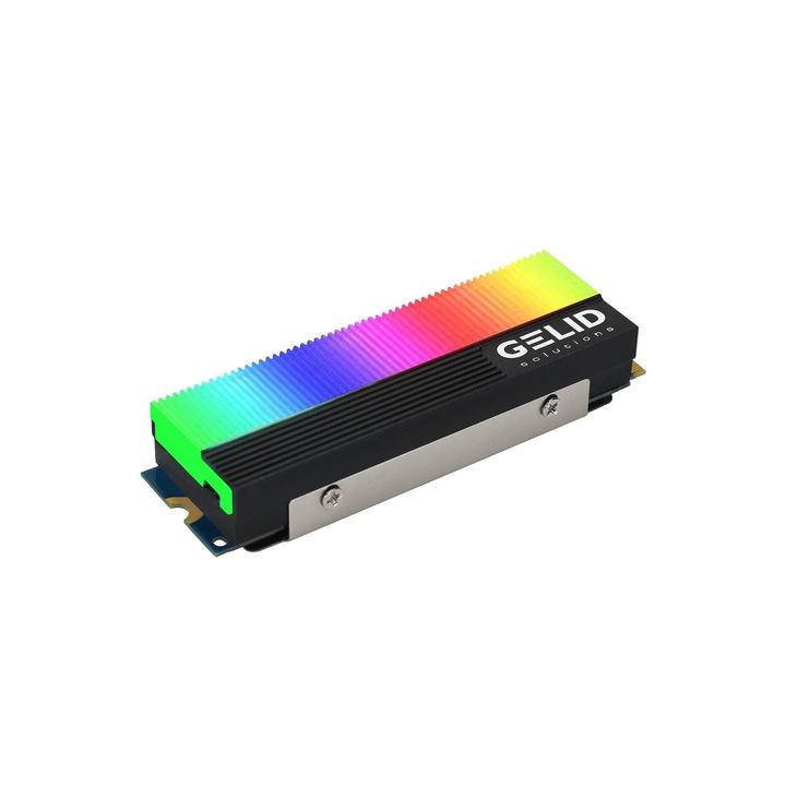 Cooler, Gelid, SSD, GLINT ARGB M.2, M2-RGB-01