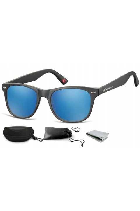 Слънчеви очила, Montana, черно/синьо, универсален размер