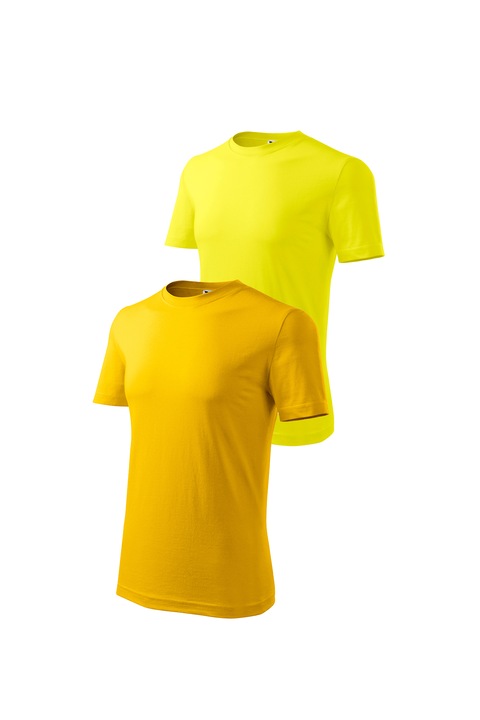 Set 2 tricouri de barbati, Malfini, Classic, mix 6, Galben/Verde mar