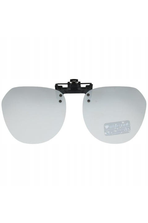 Lentile clip-on pentru ochelari, Stylion, Finisaj oglinda, Argintiu, Marime Universala