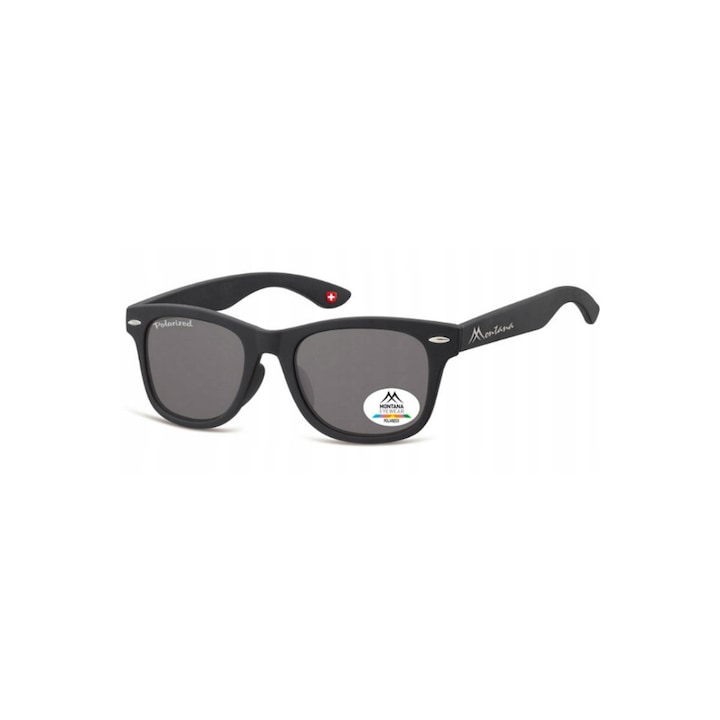 Ochelari de soare pentru copii, Montana, Polarizati, Negru, Marime Universala