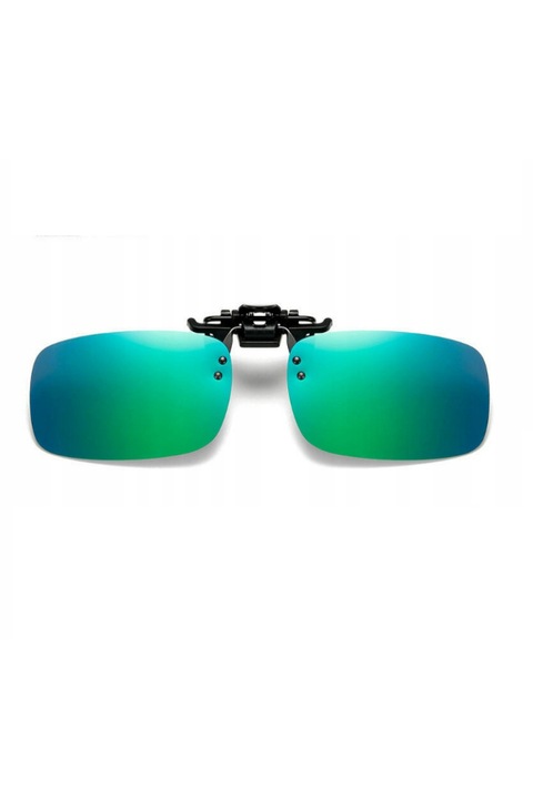 Lentile clip-on pentru ochelari, Stylion, Verde, Marime Universala