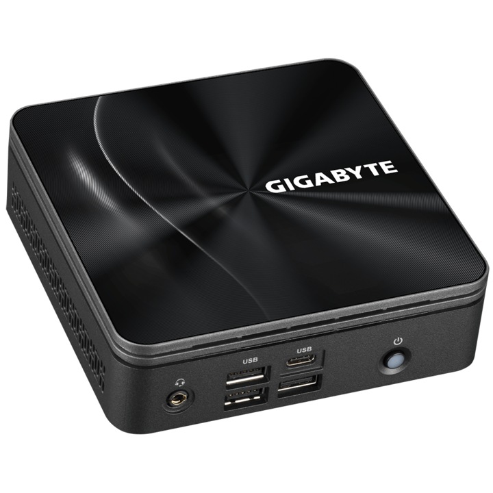 Asztali PC Gigabyte Gigabyte Brix BRRR3-4300, AMD Ryzen 3 4300U, 2 x SO-DIMM DDR4, M.2 SSD, USB Type-C™, WiFi 6 +BT, fekete