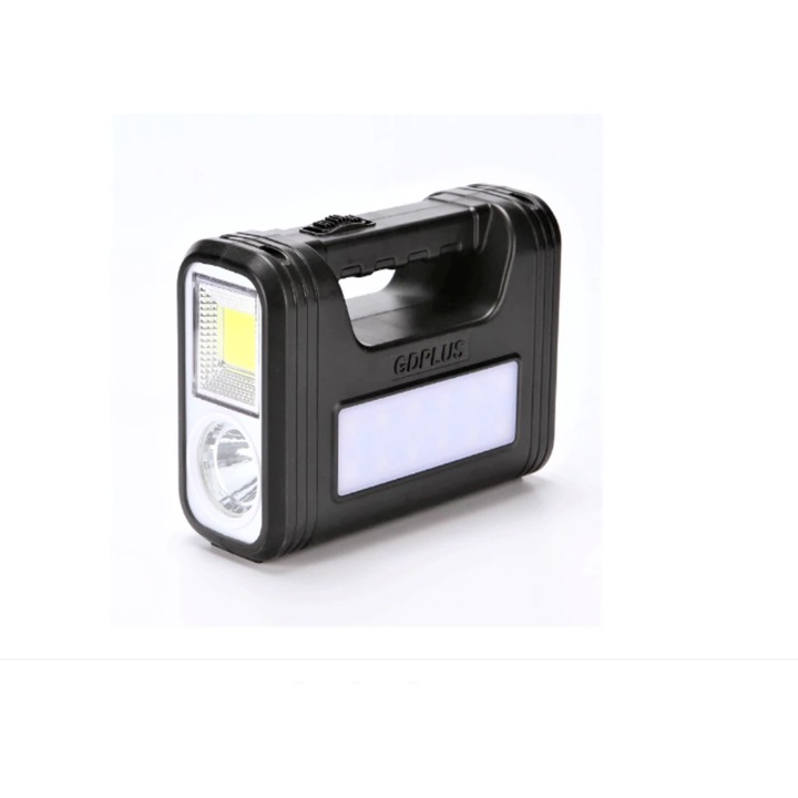 Kit Lanterna cu panou solar, 3 becuri LED, Gdlite, GD 8017