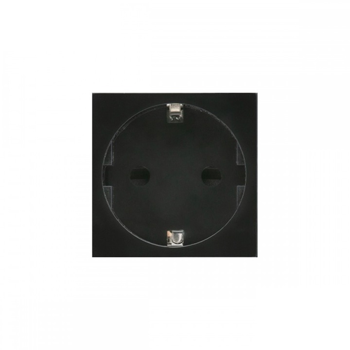 Обикновен щепсел тип F (немски), Maclean MCE719B, черен