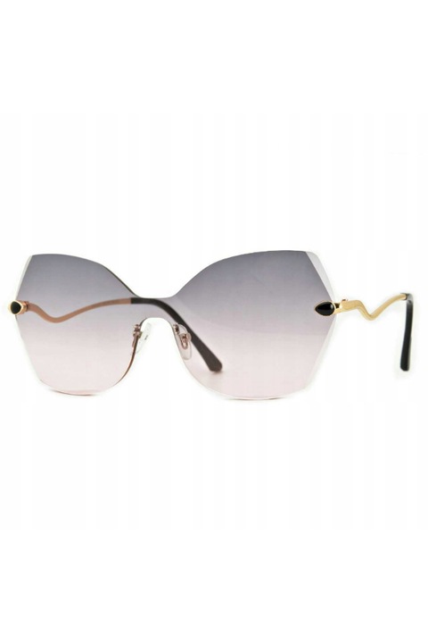 Ochelari de soare dama, Gri/Auriu, Marime 64-14-140 Standard