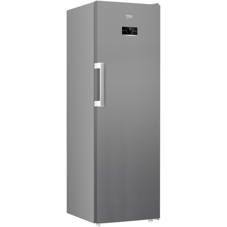 Congelator Beko B5RFNE314XB, 286 l, 8 sertare, Clasa E, No Frost, Compresor ProSmart Inverter, Compartiment MaxStore, Usi reversibile, Rafturi usa, H 186,5 cm, Argintiu