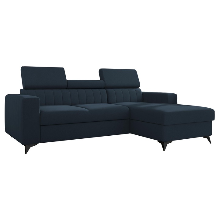 Coltar Levioseno, MIRJAN24, dreapta, albastru, 236x172x102 cm