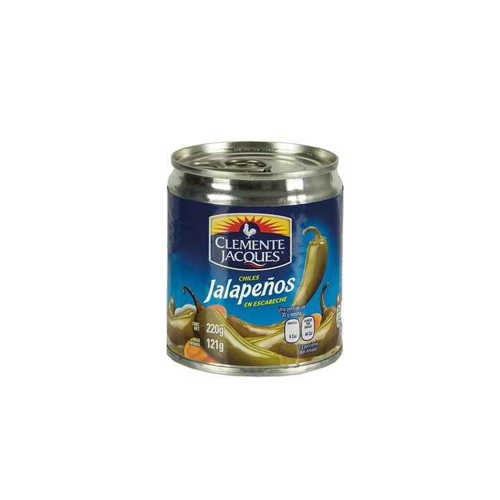 Jalapeno cu ardei iute mexican intreg, Clemente Jacques, 220 g