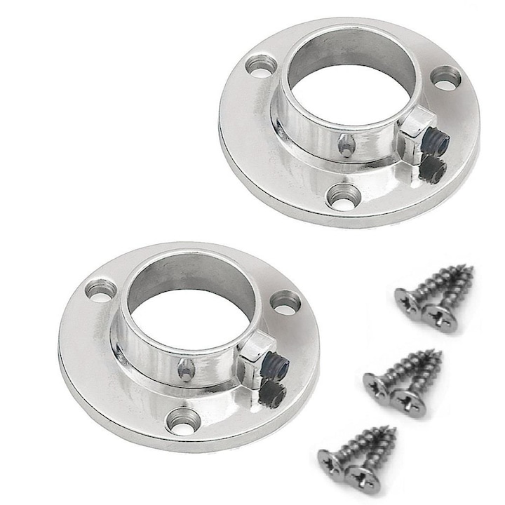 Suport Bara pentru Umerase Rotunda Lateral Crom