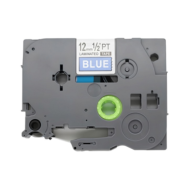 Banda laminata etichete compatibila Brother TZe-535 12 mm alb / albastru