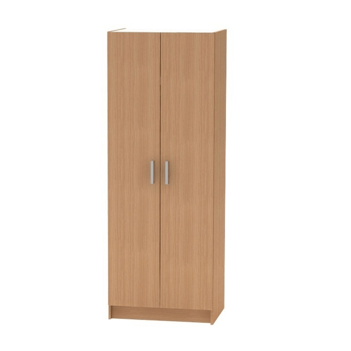Dulap de haine cu doua usi, culoare fag, 70x190x50, 6 cm, Bortis
