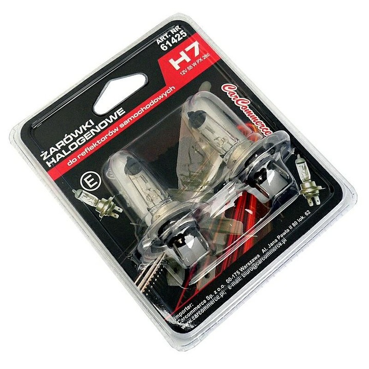 Set 2 becuri auto H7 halogen 12V 55W