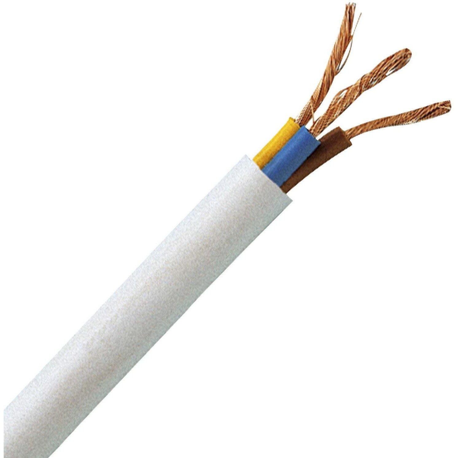 Усукан меден кабел 3х2,5 мм, 100 м, бял - eMAG.bg
