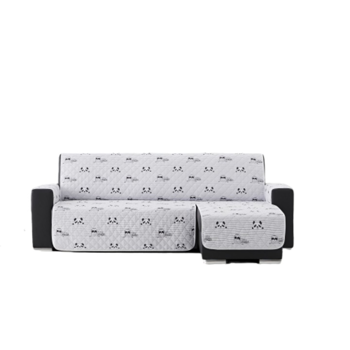 Husa coltar matlasata cu sezlong pe partea stanga Sofazip, Lungime 240 cm, model Wonder