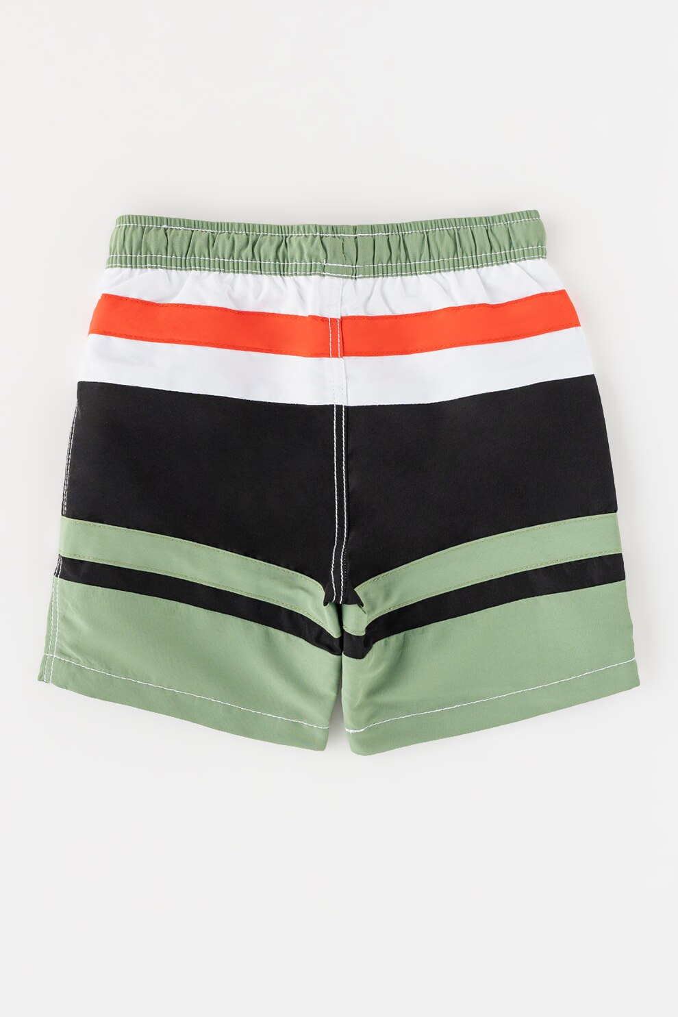 United Colors of Underwear, Csíkos fürdőnadrág, Piros, Zöld