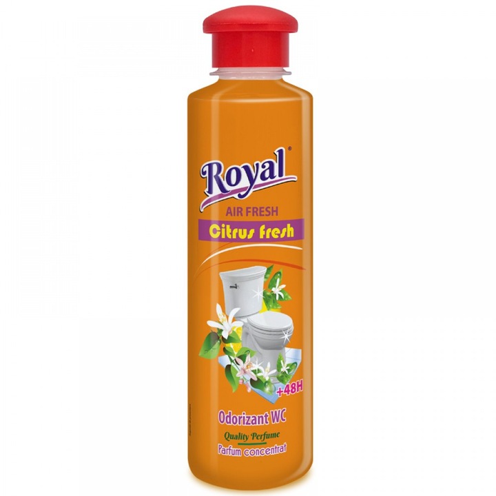 WC, fürdőszoba illatosító, légfriss szuperkoncentrált parfüm CITRUS FRESH 250 ml, Royal