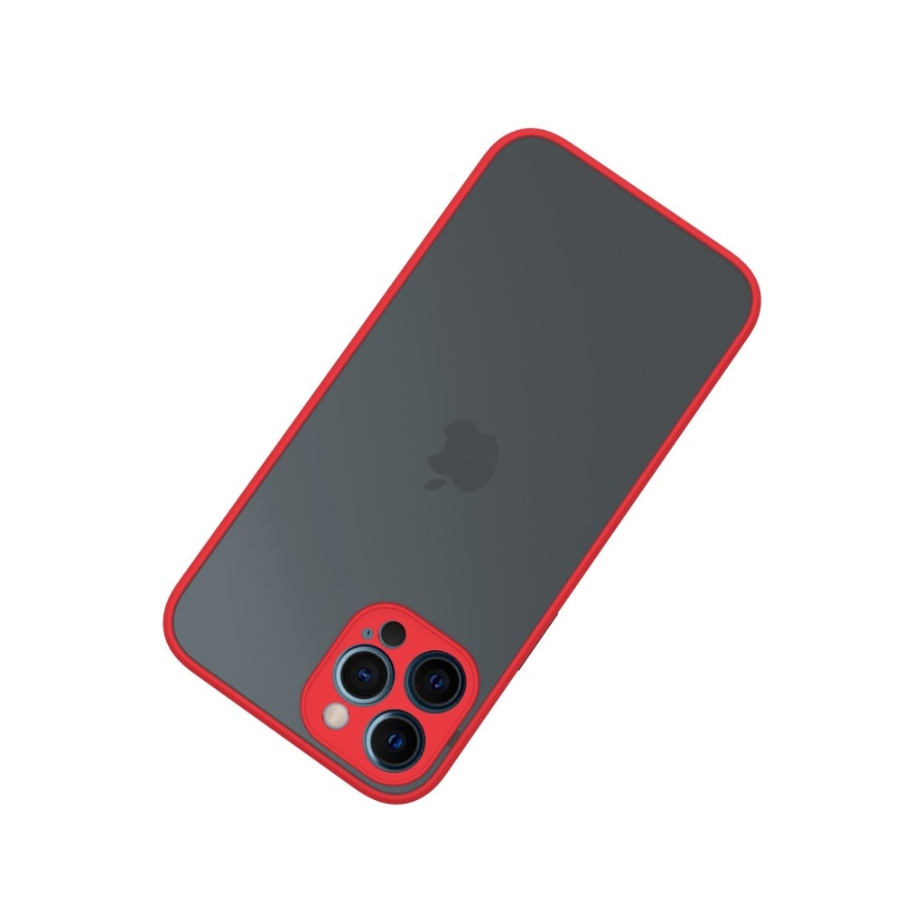 Husa telefon, plastic Cellect iPhone 12, rosie, negru