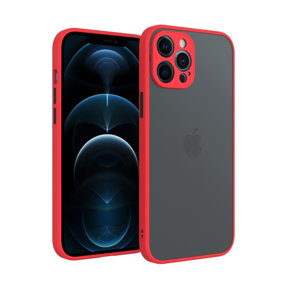 Husa telefon, plastic Cellect iPhone 12, rosie, negru